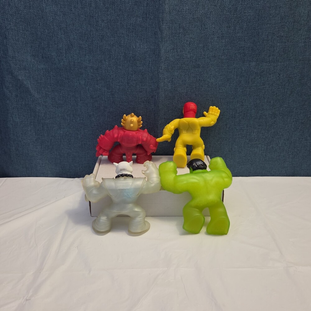 Goo Jit Zu Heroes Marvel Set of 4 Hulk Iron Man Pantaro Blazagon Squishy Toy - Picture 10 of 16